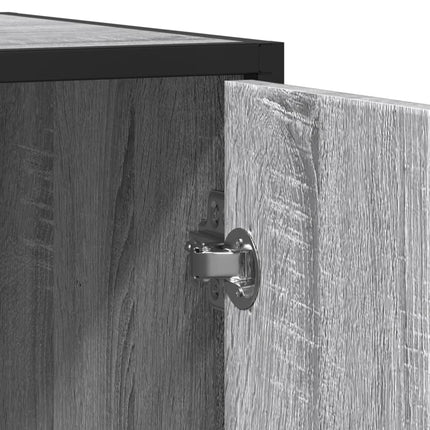 Credenza Grigio Sonoma 134x35x76 cm in Truciolato