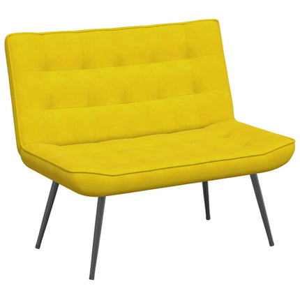 Panca Gialla 110x74x84 cm in Velluto