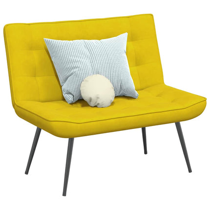 Panca Gialla 110x74x84 cm in Velluto