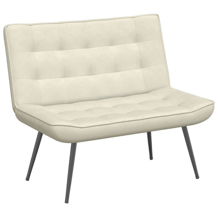 Panca Crema 110x74x84 cm in Velluto