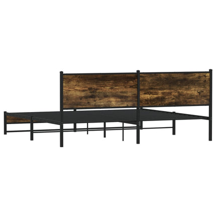 Giroletto senza Materaso in Metallo Rovere Fumo 200x200 cm