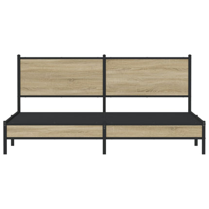 Giroletto senza Materaso in Metallo Rovere Sonoma 180x200 cm