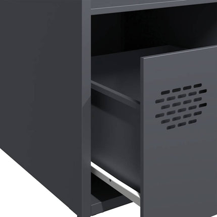 Credenza Antracite 35x39x103,5 cm Acciaio