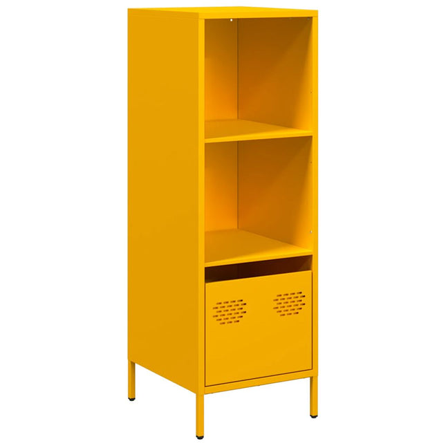 Credenza Giallo Senape 35x39x103,5 cm in Acciaio