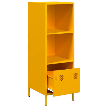 Credenza Giallo Senape 35x39x103,5 cm in Acciaio