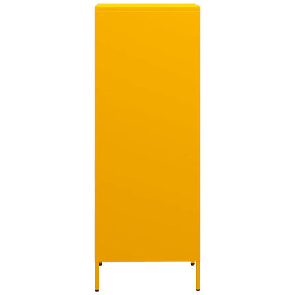 Credenza Giallo Senape 35x39x103,5 cm in Acciaio