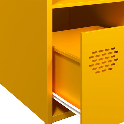 Credenza Giallo Senape 35x39x103,5 cm in Acciaio
