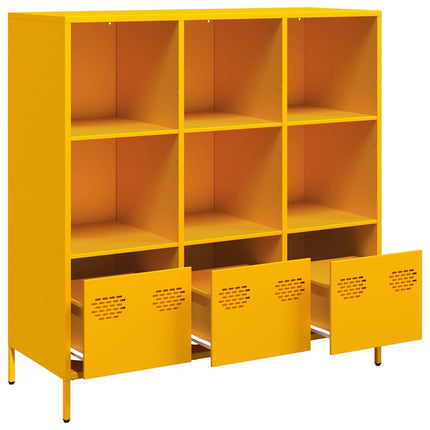 Credenza Giallo Senape 101,5x39x103,5 cm in Acciaio