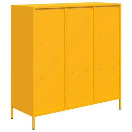 Credenza Giallo Senape 101,5x39x103,5 cm in Acciaio