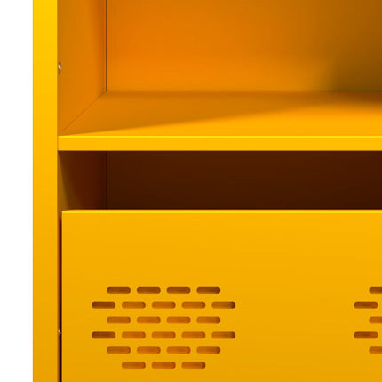 Credenza Giallo Senape 101,5x39x103,5 cm in Acciaio