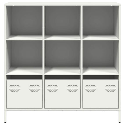 Credenza Bianca 101,5x39x103,5 cm in Acciaio
