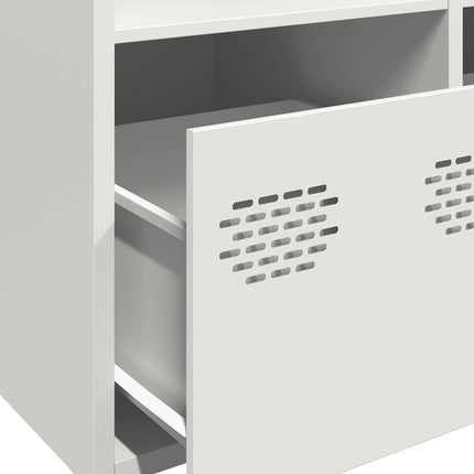 Credenza Bianca 101,5x39x103,5 cm in Acciaio