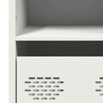 Credenza Bianca 101,5x39x103,5 cm in Acciaio
