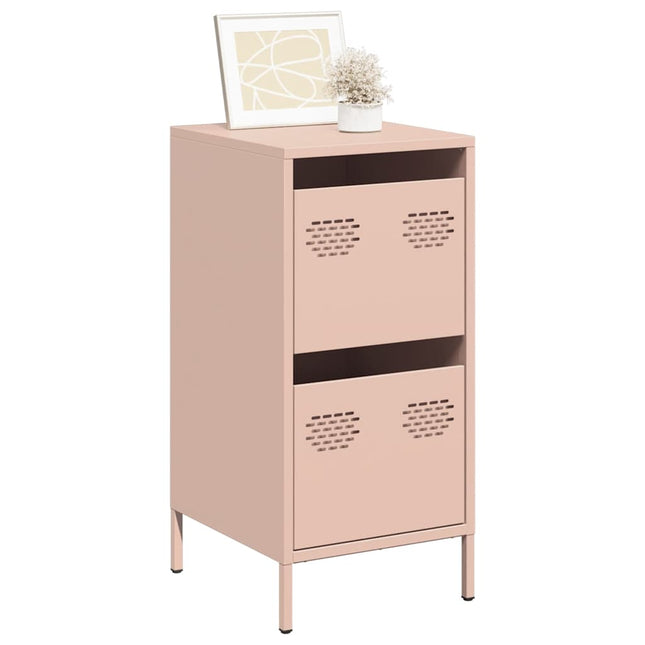 Credenza Rosa 35x39x73,5 cm in Acciaio Laminato a Freddo