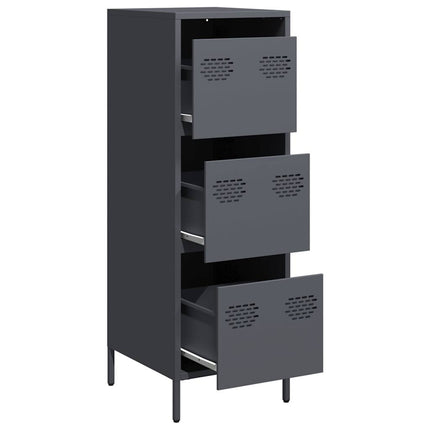 Credenza Antracite 39x35x103,5 cm Acciaio