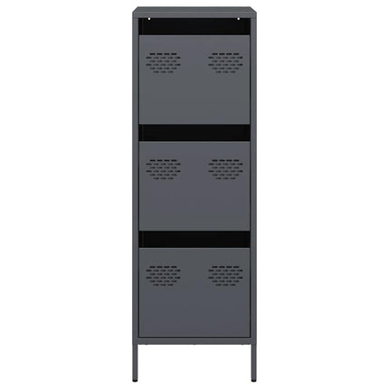 Credenza Antracite 39x35x103,5 cm Acciaio