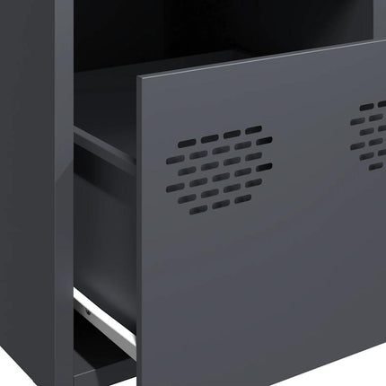 Credenza Antracite 39x35x103,5 cm Acciaio