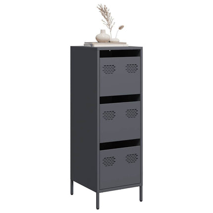 Credenza Antracite 39x35x103,5 cm Acciaio