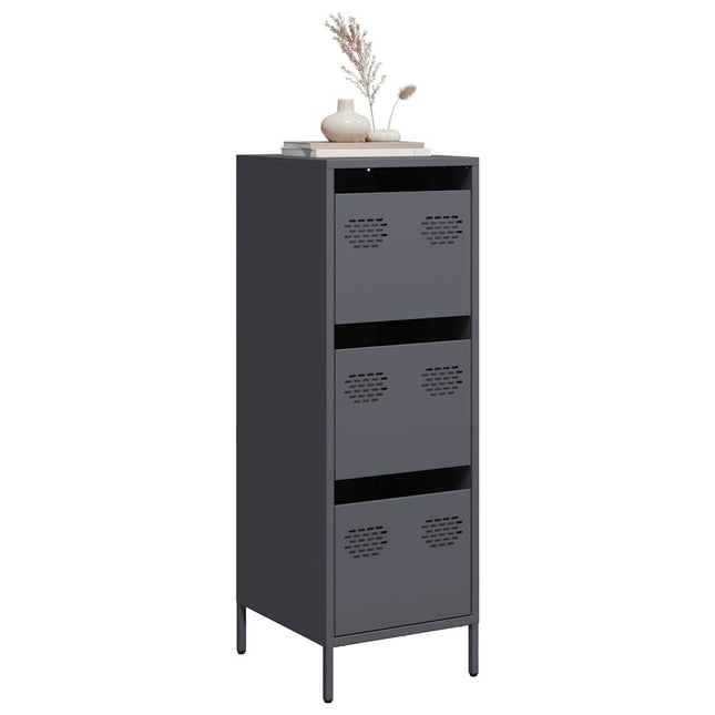 Credenza Antracite 39x35x103,5 cm Acciaio