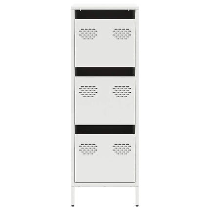 Credenza Bianca 39x35x103,5 cm in Acciaio