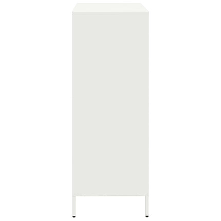 Credenza Bianca 39x35x103,5 cm in Acciaio