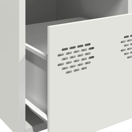 Credenza Bianca 39x35x103,5 cm in Acciaio