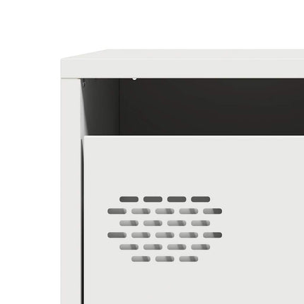 Credenza Bianca 39x35x103,5 cm in Acciaio