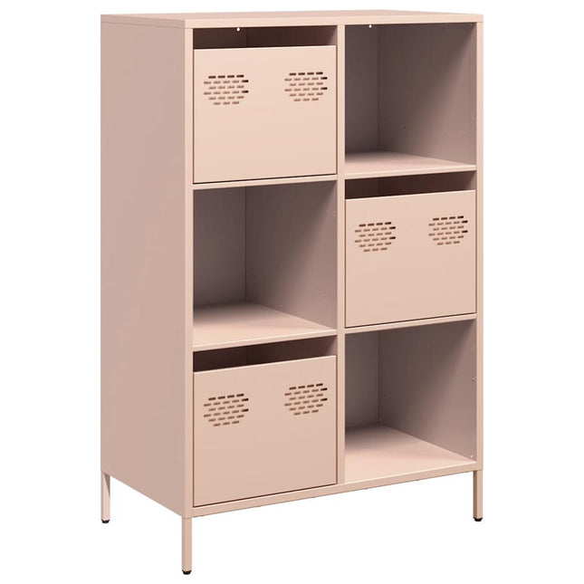 Credenza Rosa 68x39x103,5 cm in Acciaio