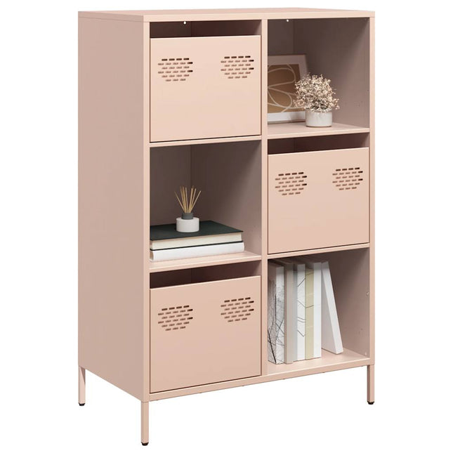 Credenza Rosa 68x39x103,5 cm in Acciaio