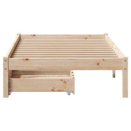 Letto senza Materasso 90x200 cm in Legno Massello di Pino