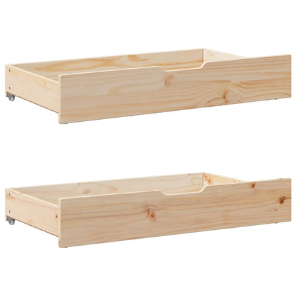 Letto senza Materasso 135x190 cm in Legno Massello di Pino