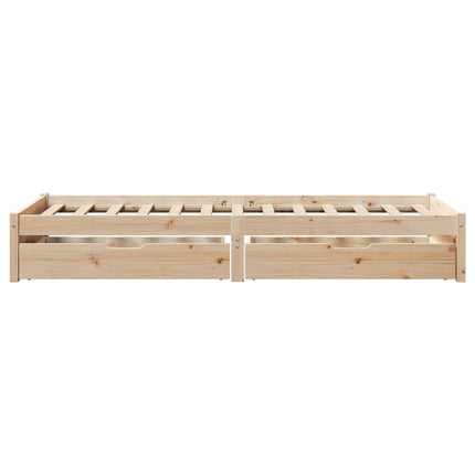 Letto senza Materasso 75x190 cm in Legno Massello Pino