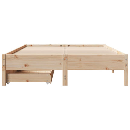 Letto senza Materasso 150x200 cm in Legno Massello di Pino