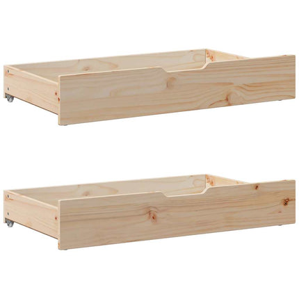 Letto senza Materasso 135x190 cm in Legno Massello di Pino