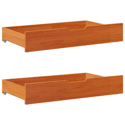 Letto senza Materasso Marrone Cera 90x190 cm in Legno di Pino