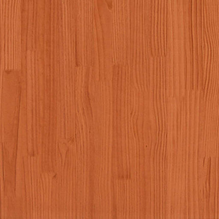 Giroletto Cassetti Marrone Cera 140x200 cm Legno Massello Pino