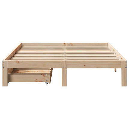 Giroletto con Cassetti 160x200 cm in Legno Massello di Pino