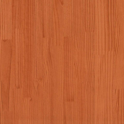 Giroletto Cassetti Marrone Cera 140x190 cm Legno Massello Pino