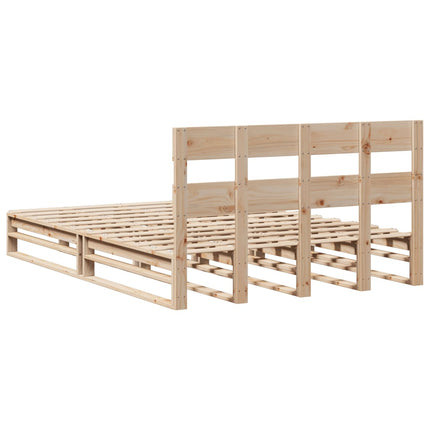 Letto senza Materasso 150x200 cm in Legno Massello di Pino