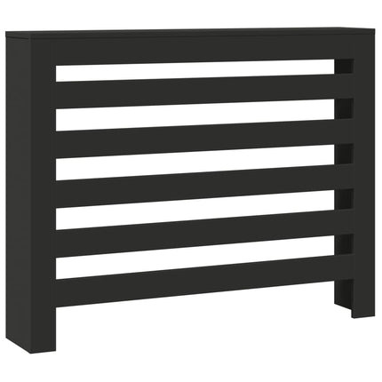 Copertura Termosifone Nera 104x20x82 cm Legno Multistrato