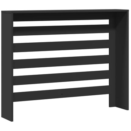 Copertura Termosifone Nera 104x20x82 cm Legno Multistrato