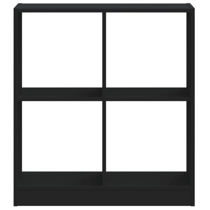 Libreria Nera 68,5x32x75 cm in Legno Multistrato