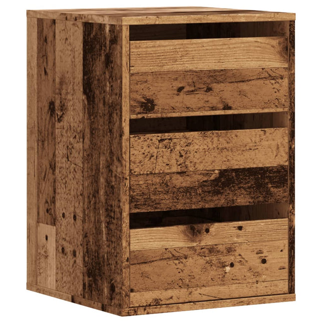 Cassettiera Angolare Legno Antico 40x41x58 cm Legno Multistrato