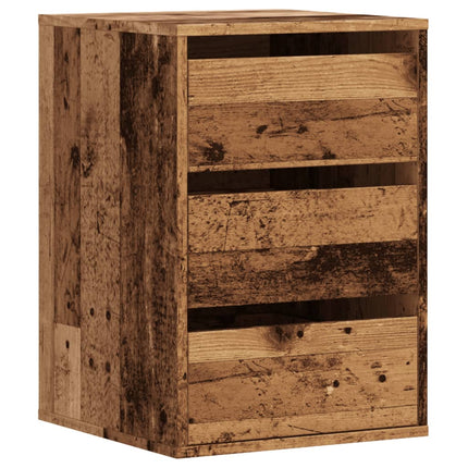 Cassettiera Angolare Legno Antico 40x41x58 cm Legno Multistrato