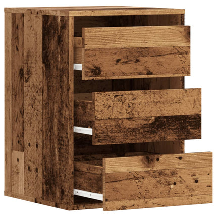 Cassettiera Angolare Legno Antico 40x41x58 cm Legno Multistrato