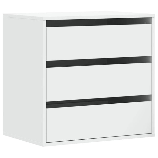 Cassettiera Bianca 60x41x58 cm in Legno Multistrato