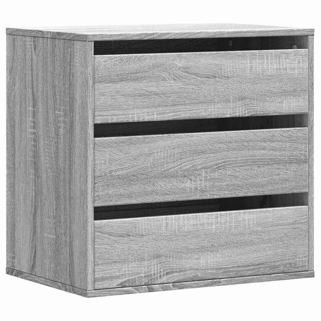 Cassettiera Angolare Grigio Sonoma 60x41x58cm Legno Multistrato