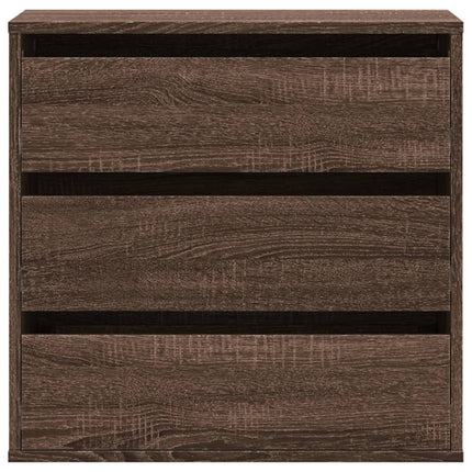 Cassettiera Angolo Rovere Marrone 60x41x58cm Legno Multistrato