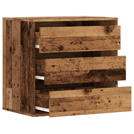 Cassettiera Angolare Legno Antico 60x41x58 cm Legno Multistrato