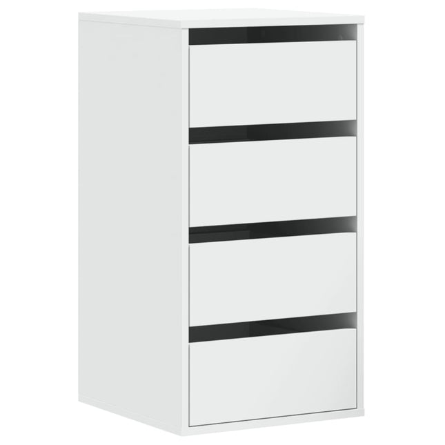 Cassettiera Bianca 40x41x76 cm in Legno Multistrato